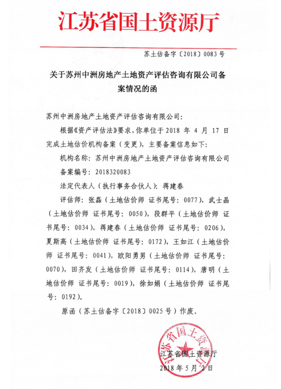 苏土估备字[2018]0083号